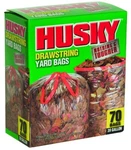 Husky HK39DS070C-M Drawstring Yard Bag, Gal Capacity, Clear, Bags. Fixed Price $39.43.