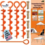 Usa Canopy Tent Stakes Dog Tie Out Corkscrew Shape Steel Trampoline. Fixed Price $36.27.