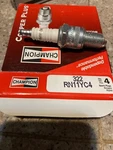 Sparkplug RN11YC4 Champ, Federal Mogul 45716, Pkg Of 4, Upc: 037551000388. Fixed Price $15.00.