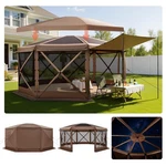 Vevor 8-SIDED Pop Up Gazebo Screen Tent X Ft Quick-set For 12-15 Persons. Fixed Price $219.99.