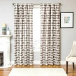 Softline Prom Rod Pocket Woven Window Panel/curtain/drape/treatment With Designe. Fixed Price $61.77.
