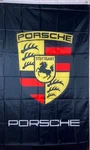 Porsche Vertical 3X5' Flag 150D Poly 2-BRASS Grommets 4 Line Stitch-best Quality. Fixed Price $18.90.
