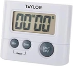 Taylor Digital Kitchen Timer 99 Min 59 Sec Compact White Cooking Baking. Fixed Price $6.99.