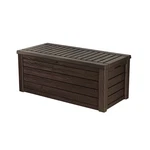 Keter Westwood 150 Gallon Plastic Outdoor Furniture Storage Deck Box, Espresso. Fixed Price $197.99.