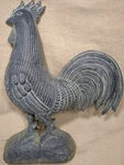 Virginia Metalcrafters Williamsburg Cast Iron Rooster Door Stop 12" X 9.5". Fixed Price $67.49.