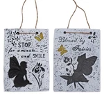 Garden Wall Plaque Fairy Design Engraved Script And Silhouette - Choose. Fixed Price $26.12.