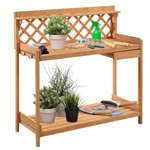 Outdoor Home Garden Wooden Potting Bench With Storage Drawer. Fixed Price $273.99.