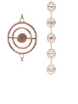 Good Directions Polished Copper Stellar Rain Chain 472P-8 W/gutter Clip. Fixed Price $79.00.