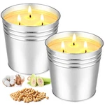 2 Pack Citronella Candles Large, Wicks 34OZ Outdoor For H.... Fixed Price $26.43.