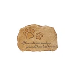 Evergreen Pet Paw Print If Love Could Have Saved You Garden Memorial Stone .... Fixed Price $32.42.