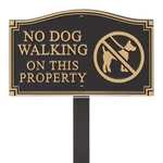 Whitehall Products 10470 Statement Plaque, Small Wall/lawn-no Dog Walking On Thi. Fixed Price $48.59.