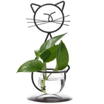 Creative Cat Planter Terrarium, Metal Stand For Plants, Home Garden Decor, Black. Fixed Price $31.96.