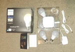 Philips Hue White 3/4 Pack A19 Led Smart Bulbs Starter Kit W/ Bridge New Remote. Fixed Price $62.99.