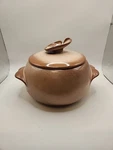 Vintage Frankoma Brown Art Pottery 2 Qt. Bean Soup Tureen Casserole W/ Lid. Fixed Price $20.00.
