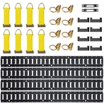 Uimoso Track Tie Down Kit 30PCS 5' Rails Enclosed Cargo Trailer. Fixed Price $83.99.