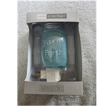 Midwest-cbk Farm Fresh Blue Mason Jar Night Light Swivel Plug-in Base. Fixed Price $20.00.