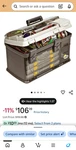Plano 7771 Plastic Tool Box Organizer, Gray Portable Carry Case With Handle. Fixed Price $60.00.