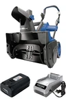 Snow Joe ION18SB-PRO 18-INCH 5.0 Ah Cordless Single Stage Brushless Blower, Blue. Fixed Price $489.99.