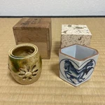 Of Two Lid Rests Traditional Japanese Tea Ceremony Utensils. Fixed Price $222.00.