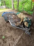 Utility Flatbed Trailer - Solid Steel Frame Good Project Work. Fixed Price $180.00.