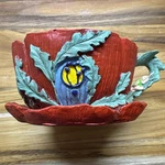 Pacific Giftware Fairy Teacup Flower Pot Garden Hand Painted Resin Planter. Fixed Price $21.00.