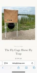 Fly Cage/ Trap. Fixed Price $150.00.