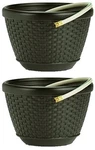 Suncast 100 Ft. Stationary Brown Hose Pot. Fixed Price $87.64.