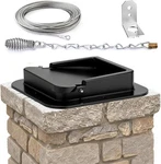 13X13 Chimney Damper Kit Wood Fireplace Double-seal Air Tight Stop Cast Aluminum. Fixed Price $93.35.