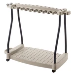 Storage Rack With Wheels For 30 Lawn Garden Light Taupe Suncast. Fixed Price $113.88.