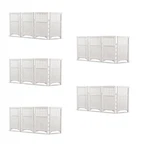 Suncast Outdoor Garden Yard 4 Panel Screen Enclosure Gated Fence, White (5 Pack). Fixed Price $556.99.