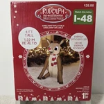 Rudolph The Red-nosed Reindeer Ft Christmas Yard Inflatable Decor New I-48. Fixed Price $34.99.
