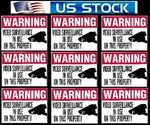 Home Security Doorbell Camera Window Warning Sticker Decal Signs Waterproof Lot. Fixed Price $9.00.