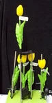 Tulip Solar Garden Stake Yellow 28" New Evergreen. Fixed Price $10.00.