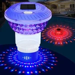 Solar Pool Chlorine Floater With Colorful Lights Button Control. Fixed Price $32.99.