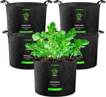 Vivosun 5-PACK 25 Gallon Heavy Duty Nonwoven Fabric Grow Bags With Handles. Fixed Price $39.99.