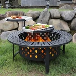 36 Inch Fire With 2 Grills, Wood Burning Pits For Outside Lid, ... Fixed Price $149.99.