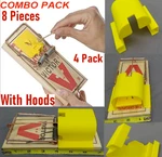 8 Pcs 4 Victor Large Professional M326 Rat Trap And Hoods Combo Pack Rthc. Fixed Price $21.99.