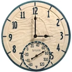 Springfield Precision 91501T 14" By Sea Poly Resin Clock With Thermometer. Fixed Price $120.58.