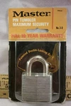 Vintage Nos Master Laminated Padlock No. 3-D Pin Tumbler Usa. Fixed Price $12.99.