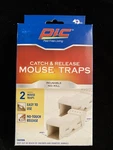 2 Reusable Pic Pest Free Living Humane Catch And Release Mouse Traps - Two Doors. Fixed Price $6.00.