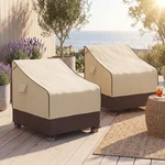 Mr. Patio Chair Covers Waterproof 2-PACK 32X37X36" Brown Khaki. Fixed Price $28.59.