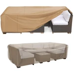 Durable Patio Table & Chair Set Cover, Brown. Fixed Price $46.99.