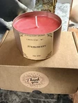 Johnson By Design Strawberry Scented Pink Soy Wax Jar Candle Single Wick. Fixed Price $22.00.