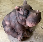 Design Toscano Hanna, The Hippo Spitter Piped Statue Garden Pond Water. Fixed Price $39.95.