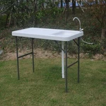 Folding Fish Cleaning Cutting Table Outdoor Camping With Faucet Sink. Fixed Price $69.59.