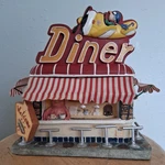 Vintage Collections Etc. 50S Roadside Diner Bird Feeder Rare Solar Not Working. Fixed Price $24.99.