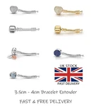 925 Barrel Extender For Bracelet - Extension Chain * New Uk Stock. Fixed Price $19.00.
