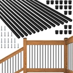 101 Pack 26" Deck Balusters Metal Spindles Aluminum Alloy Railing W/ Connectors. Fixed Price $105.90.