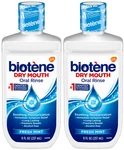 2 Biotene Oral Rinse Mouthwash For Dry Mouth, Alcohol-free, Fresh Mint, 8 Oz. Fixed Price $19.99.