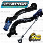 Apico Black Blue Rear Brake & Gear Pedal Lever For Husqvarna Tc 125 2017 Motox. Fixed Price $117.94.